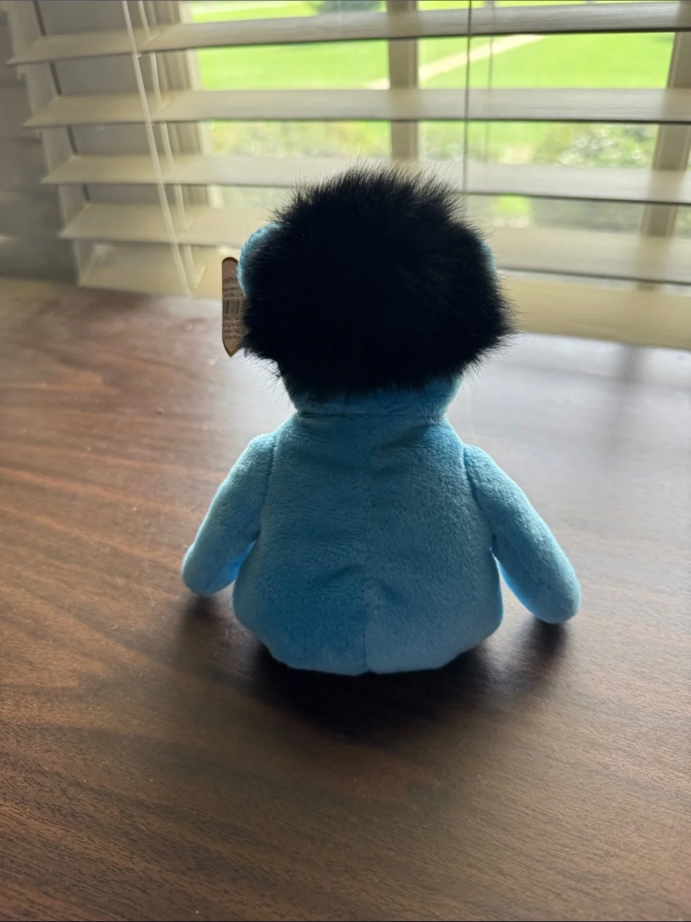 Ty Blue Elvis Beanie Baby Plush Dog with Sunglasses Tag